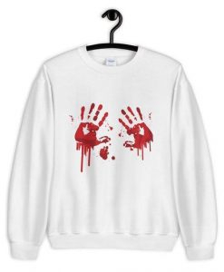 Halloween Bloody Hands Sweatshirt AL12AG0