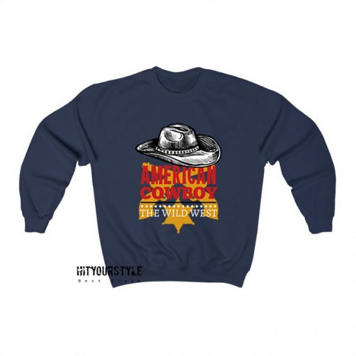 American-Coboy-Vintage-retro-design-Sweatshirt EL21D0