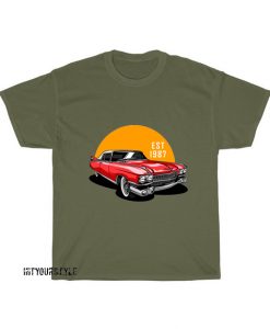 Classic Car Illustration T-Shirt AL24D0