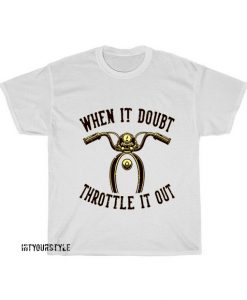 Typography Doubt Throttle T-Shirt AL24D0