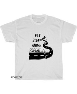 eat sleep anime T-shirt FD5D0