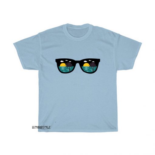 sunglasses beach T-shirt FD5D0