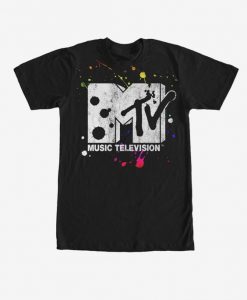 MTV Paint Splatter Logo T-Shirt DA5F1