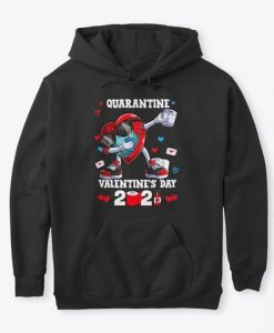 Dabbing Heart In Mask Happy Valentines Hoodie GN26MA1