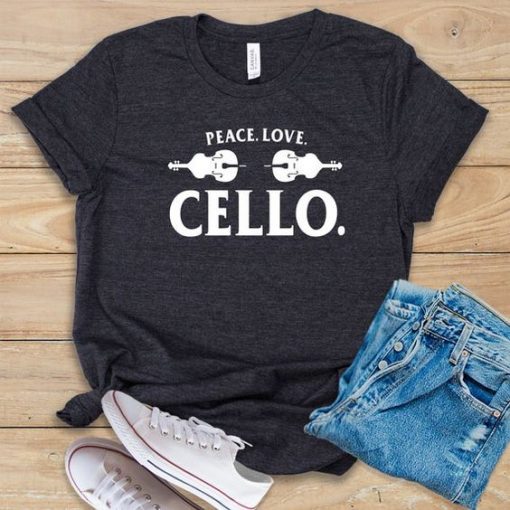 Peace Love Cello T-Shirt EL16A1