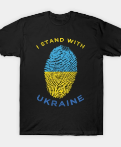 Support The Strong Free Blue And Yellow Ukraine T-Shirt