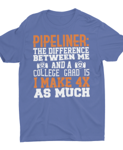 Sarcastic Funny Pipeline Worker T-Shirt AL16M2