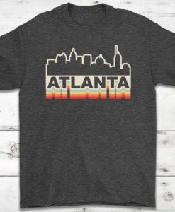 Atlanta Skyline Vintage Retro T-Shirt AL27JN2