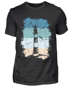 Retro Leuchtturm Ostsee Nordsee Geschenk T-Shirt AL11JL2