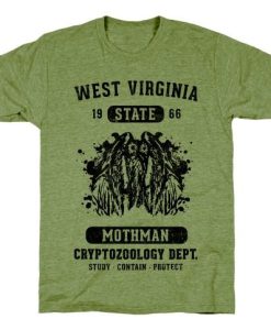 West Virginia Mothman Cryptozoology T-Shirt AL19JL2
