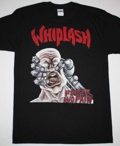 Whiplash Power And Pain Thrash Speed Metal Slayer Kreator T Shirt AL1JL2