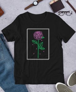 Aesthetic Red Rose Crying T-Shirt AL6AG2