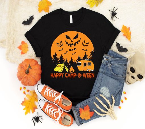 Happy Camp-O-Ween Halloween Camping T-Shirt AL4AG2