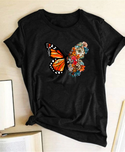 Summer Color Butterfly T-Shirt AL22AG2