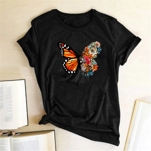 Summer Color Butterfly T-Shirt AL22AG2