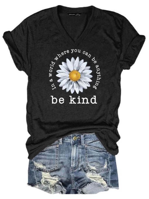 Sun Flower Be Kind T-Shirt AL22AG2