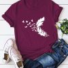 Feather And Butterfly T-Shirt AL