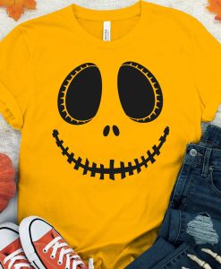Pumpkin Face Halloween T-Shirt AL