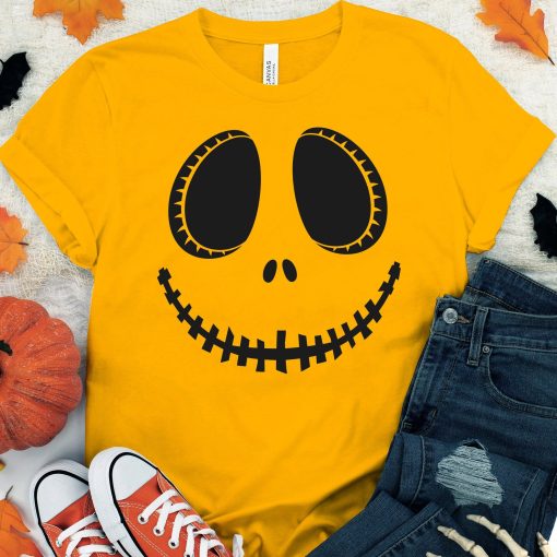 Pumpkin Face Halloween T-Shirt AL