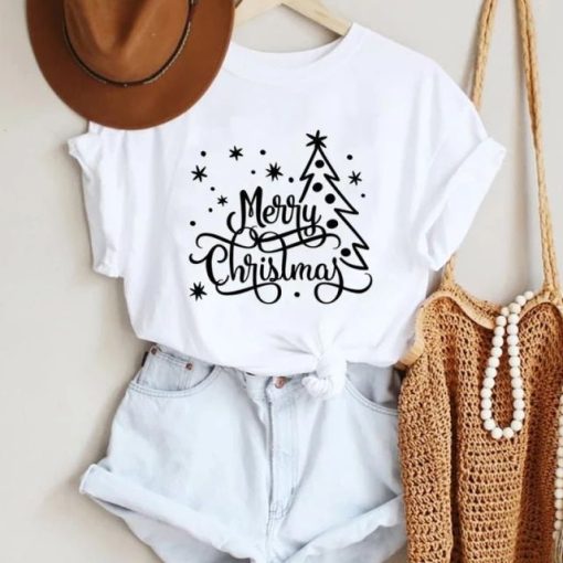 Snow Winter Merry Christmas 90s Cute New Year Holiday T-Shirt AL
