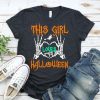 This Girls Loves Halloween T-Shirt AL