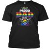 Proud Dad of One Poop Emoji LGBT T-Shirt AL