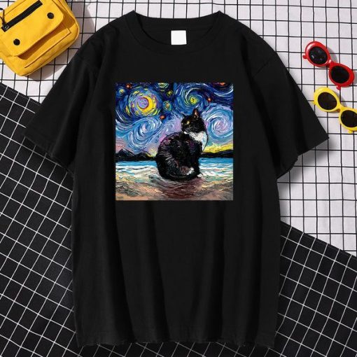 Oil Painting Male Cat T-Shirt AL