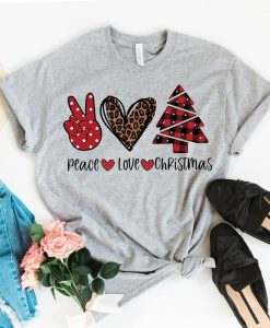 Peace Love Christmas T-Shirt AL