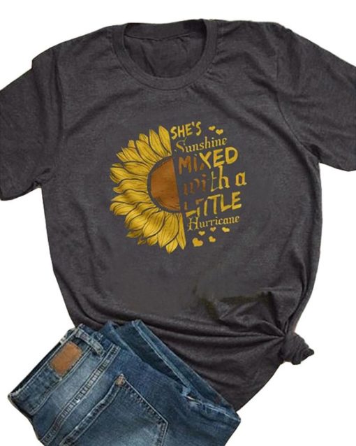 Cute Sunflower T-Shirt AL17F3
